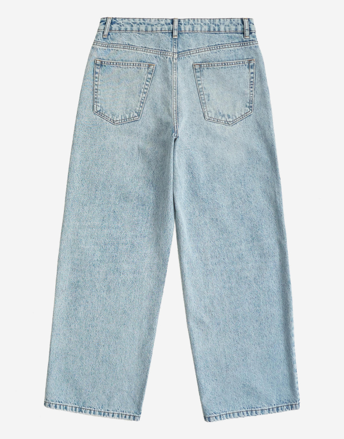 Topman rigid baggy fit distressed jean in light wash
