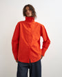 Topshop funnel neck shirt in red