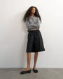 Topshop ripstop short with toggle detail in black