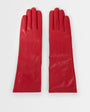 Topshop Gibson real leather gloves in red