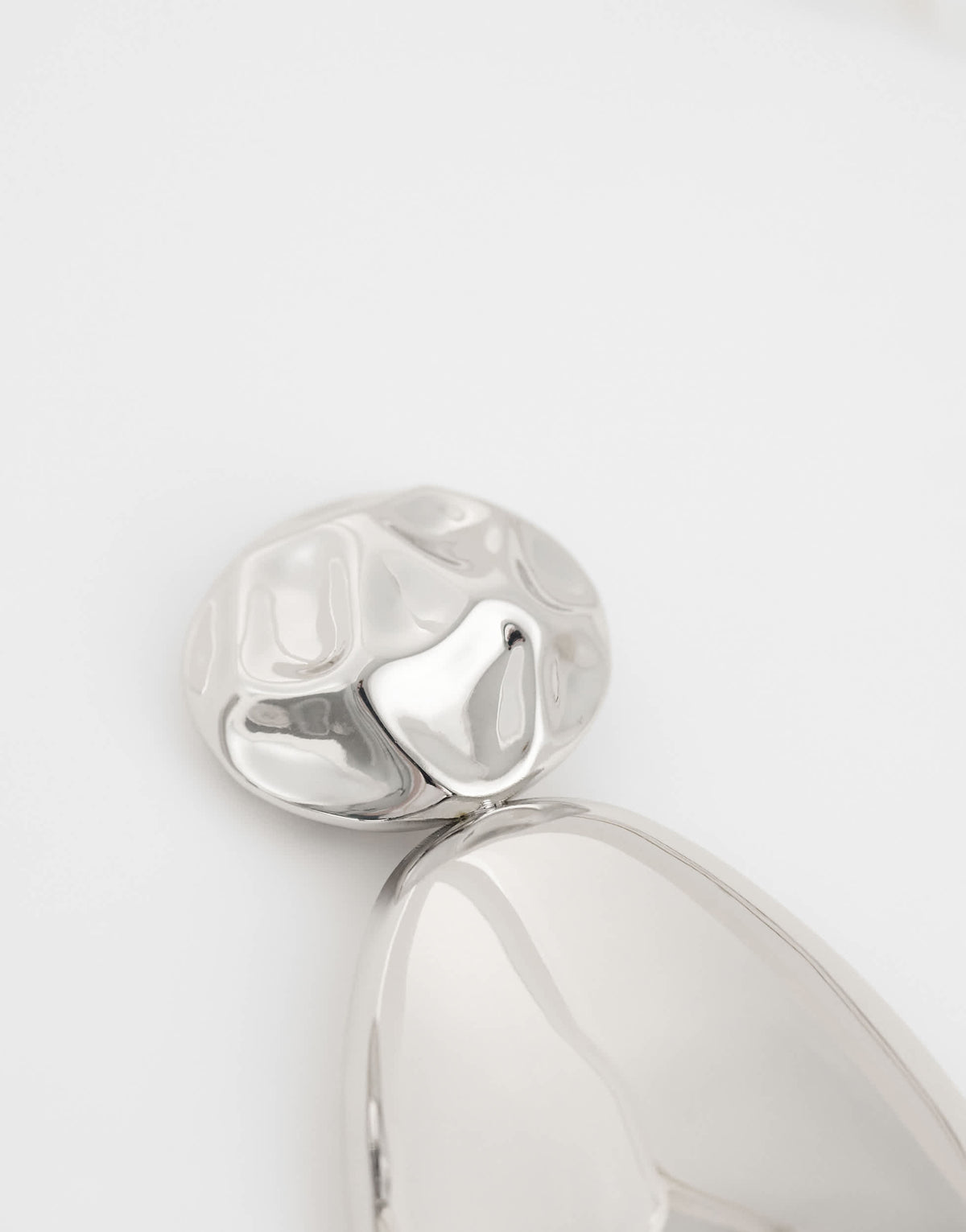 Topshop Faye stud drop earrings in silver