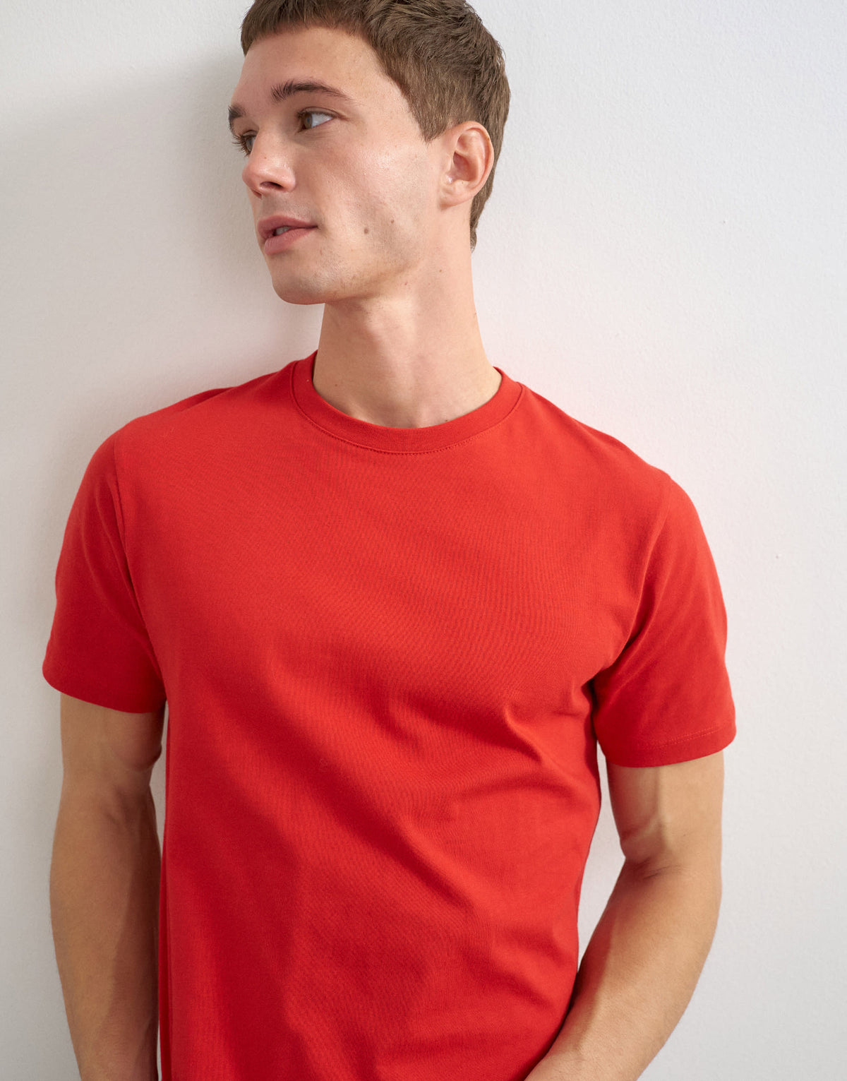 Topman classic fit t-shirt in red