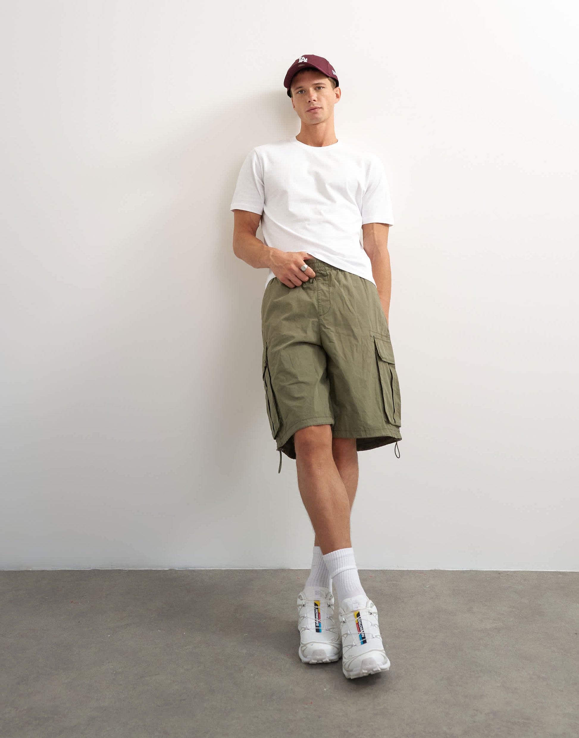 Topman classic fit crop t-shirt in white