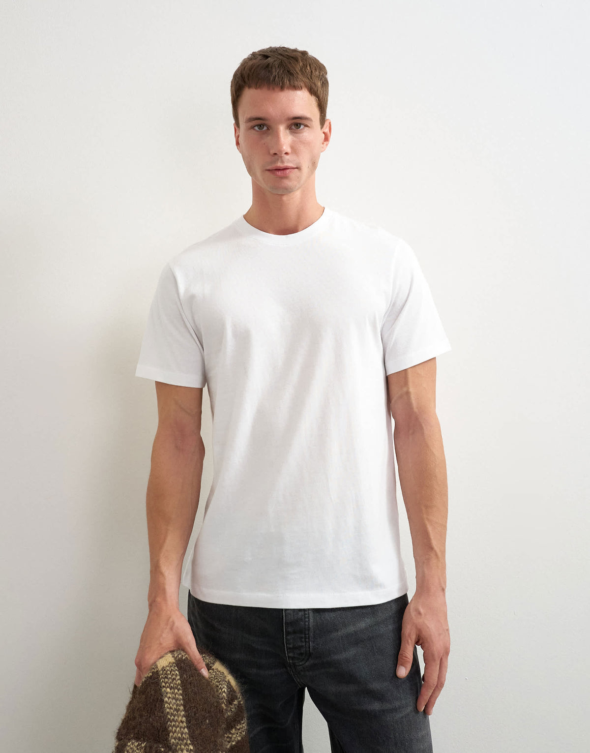 Topman 5 pack classic fit t-shirt in white, black and stone