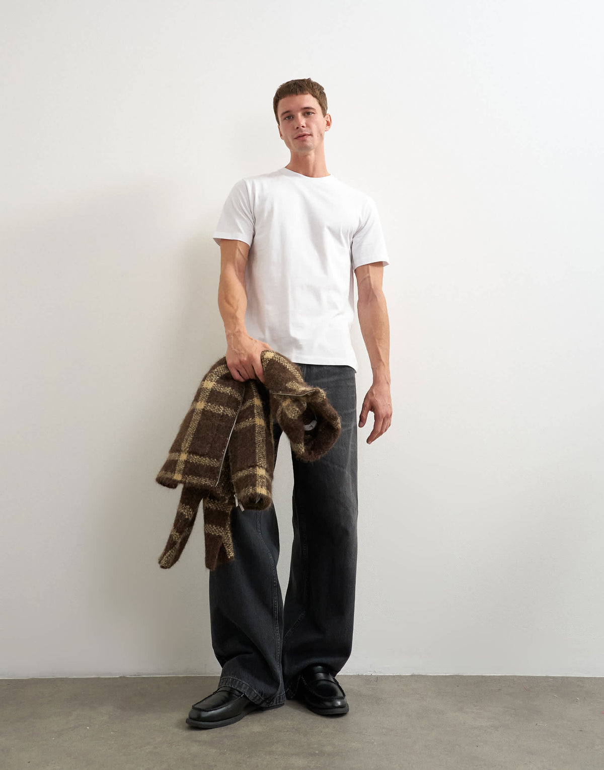 Topman 5 pack classic fit t-shirt in white, black and stone