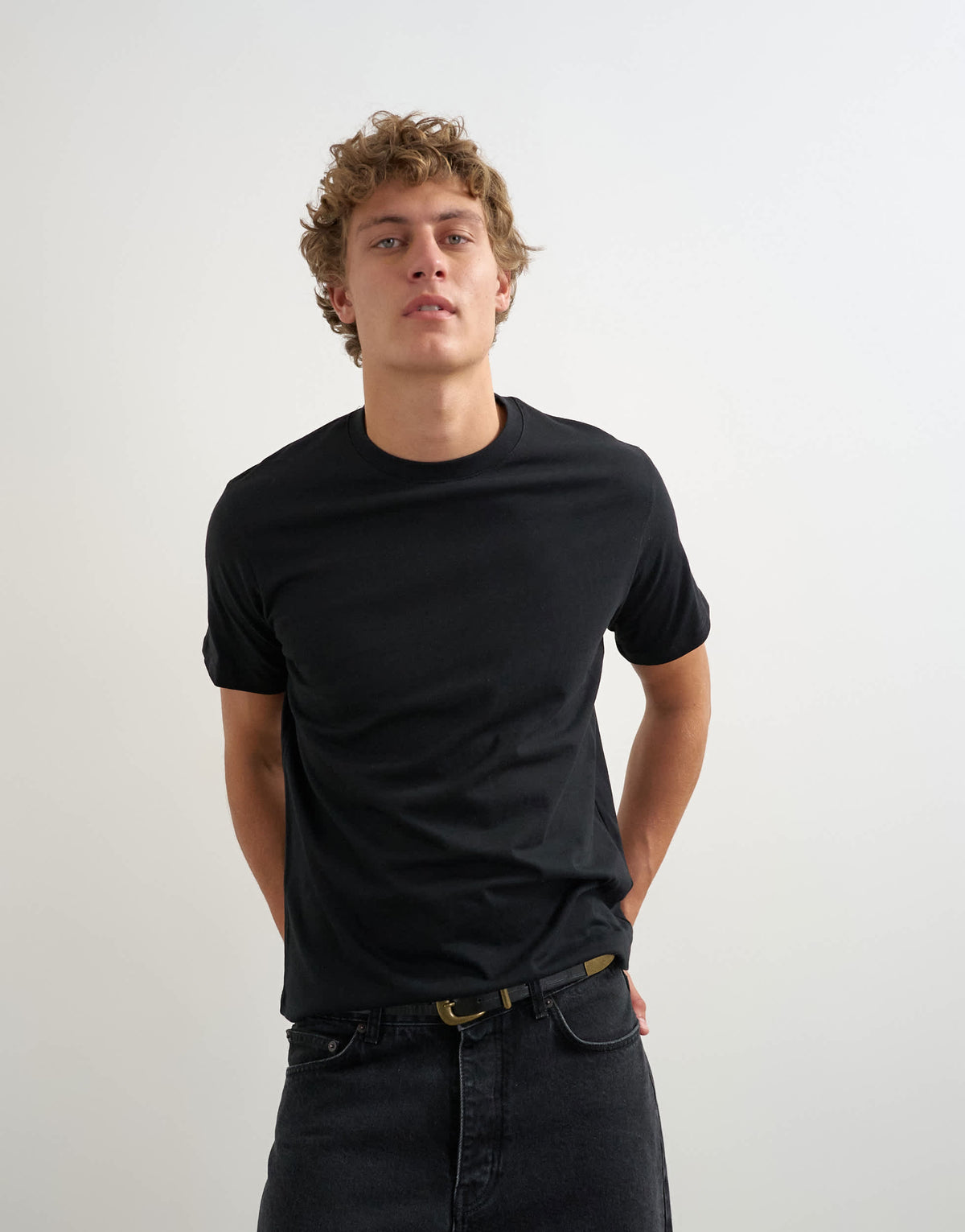 Topman 5 pack classic fit t-shirt in navy, ecru, brown, stone and black