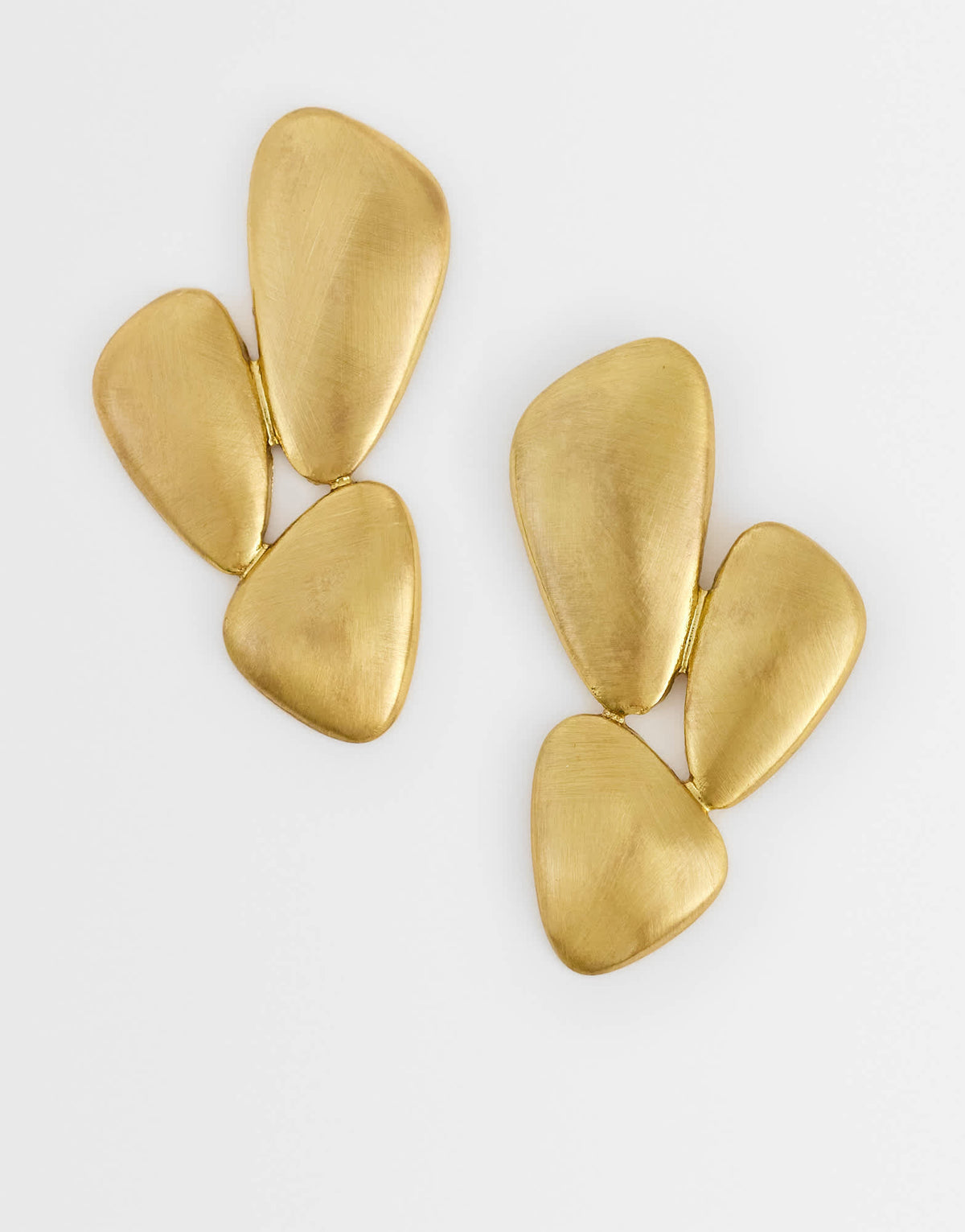 Topshop Frankie brushed earring in gold