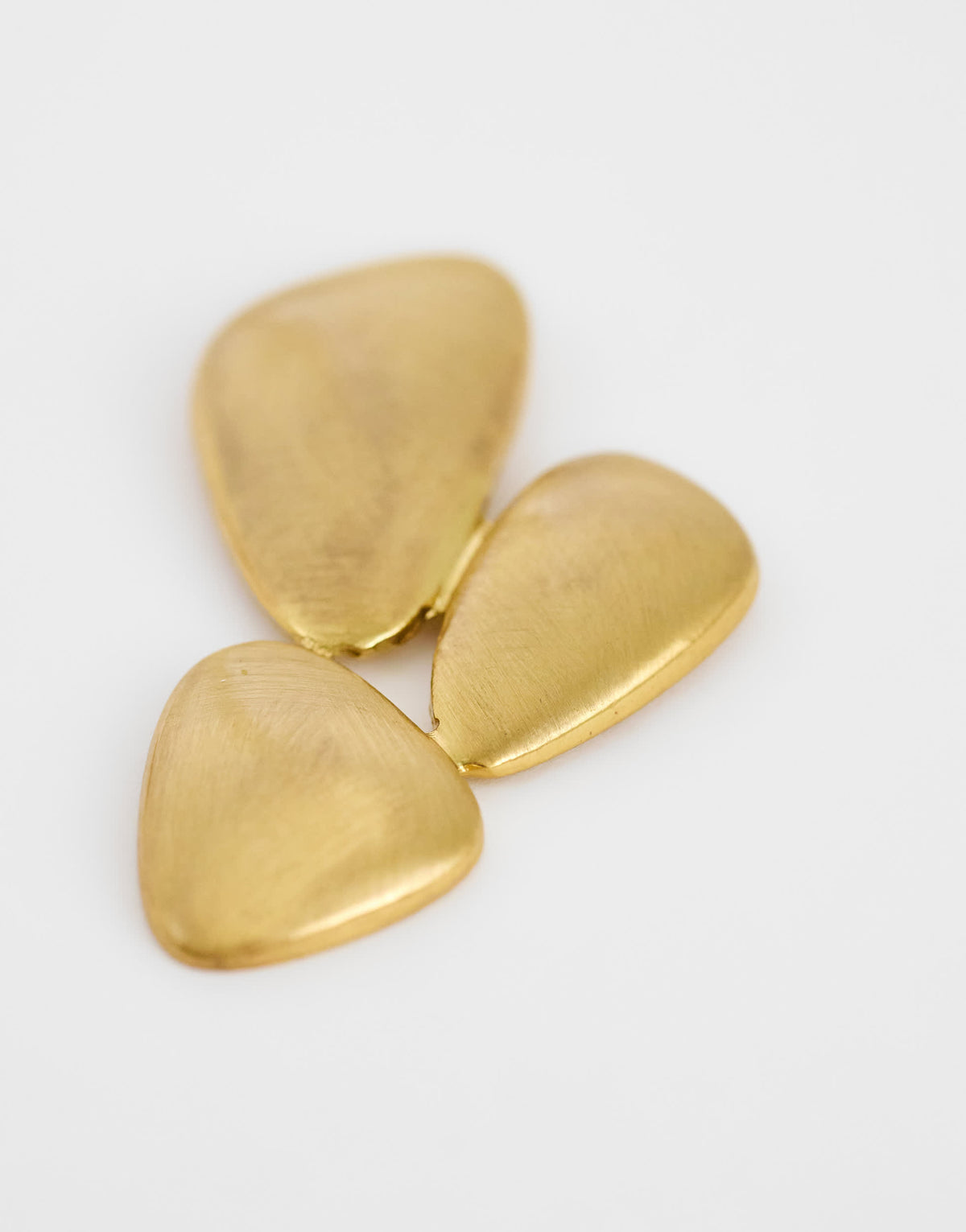 Topshop Frankie brushed earring in gold