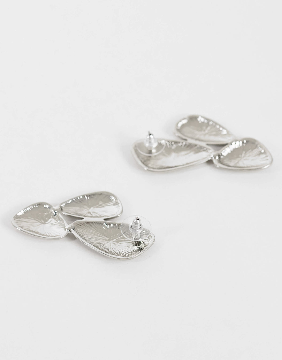 Topshop Frankie brushed earring in silver