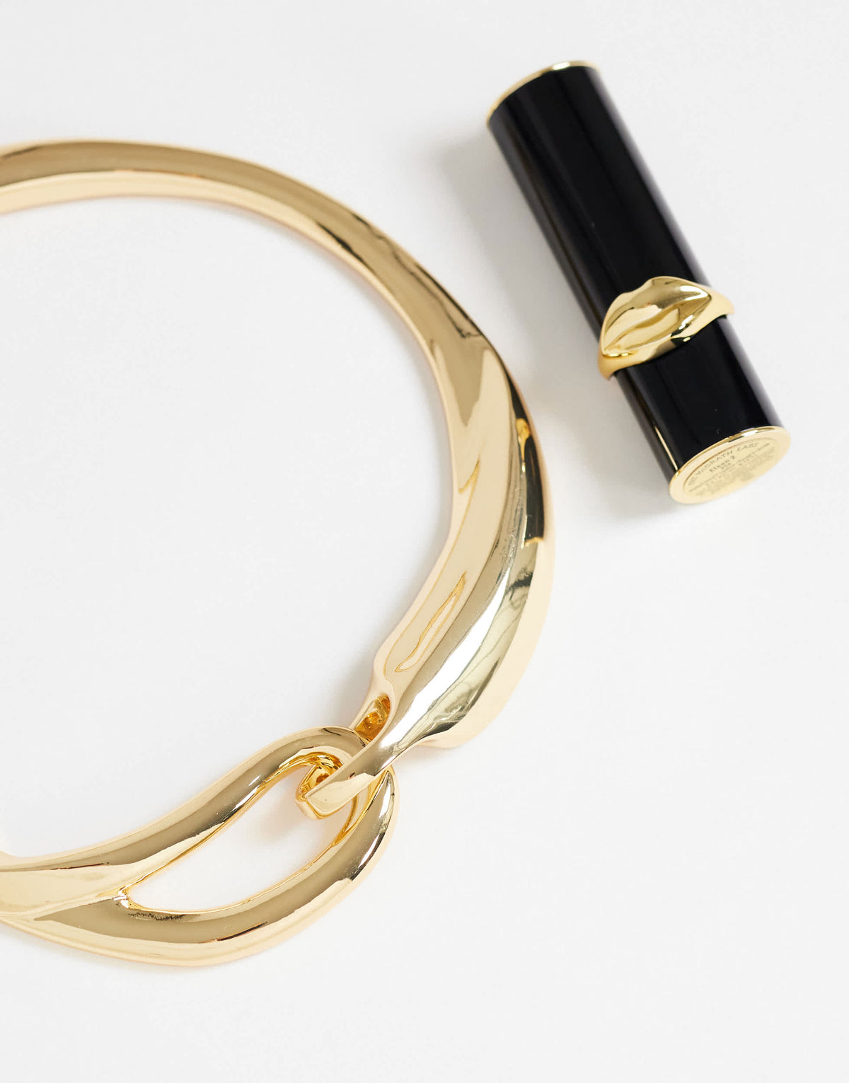 Topshop Mario statement necklace in gold