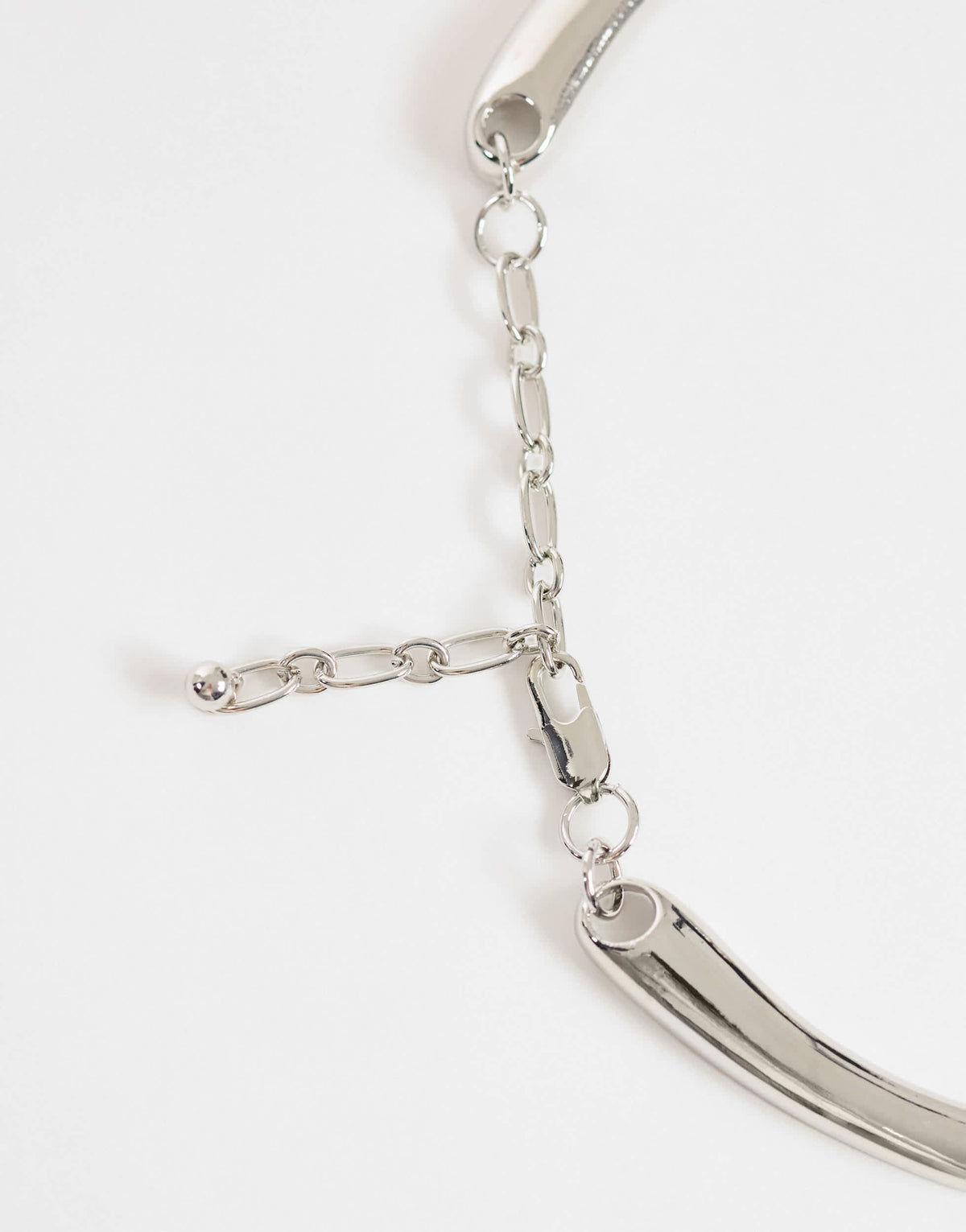 Topshop Mario statement necklace in silver