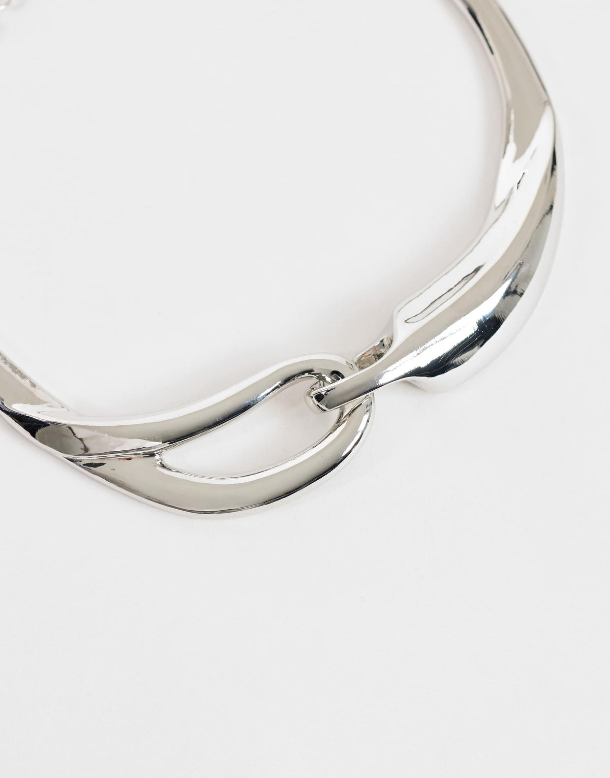 Topshop Mario statement necklace in silver