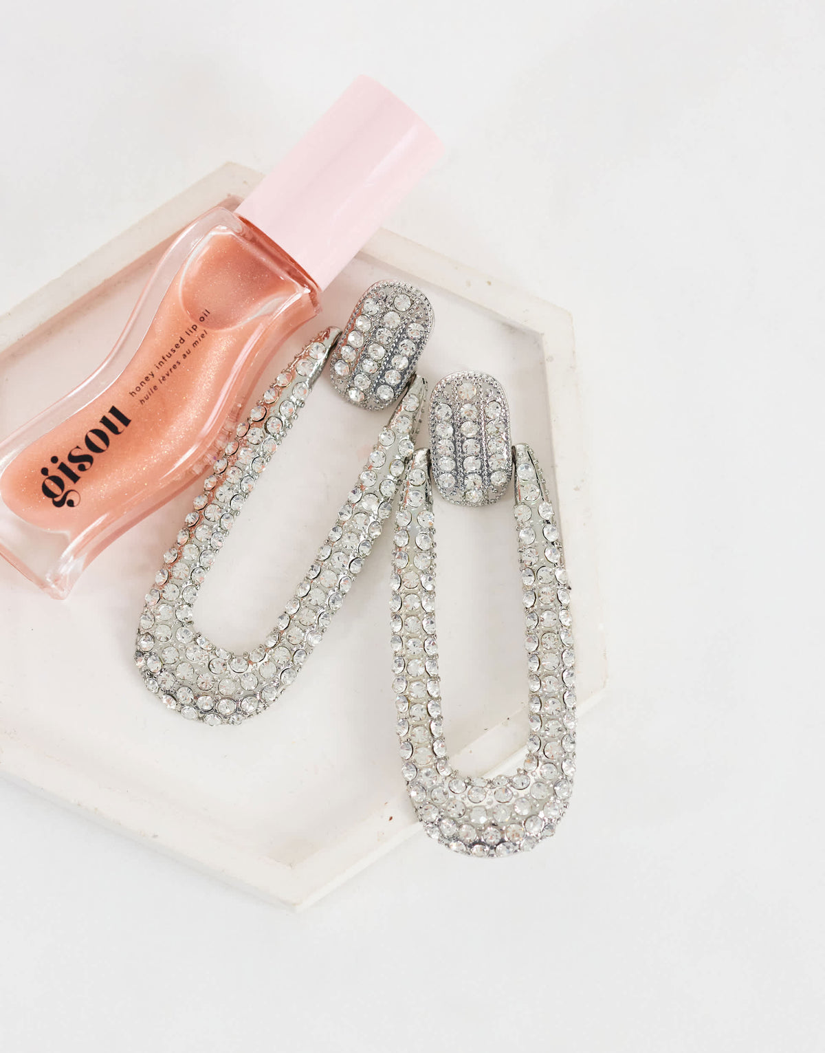 Topshop Finnley embellished earring in silver
