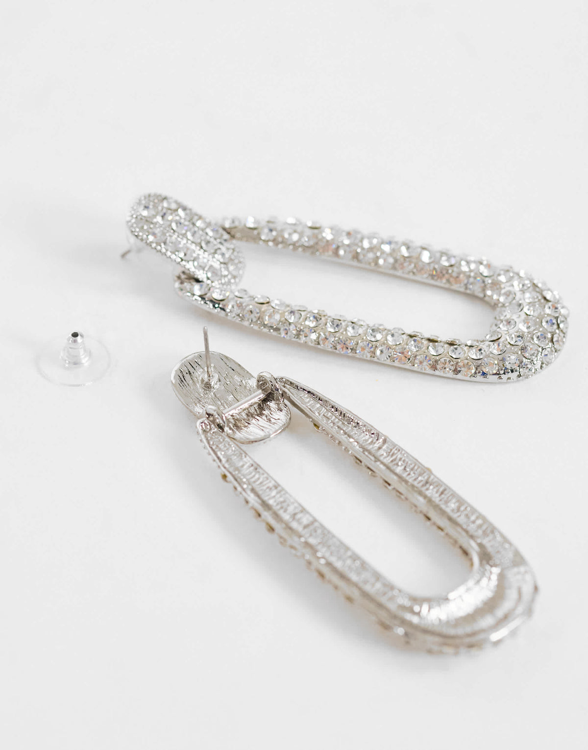 Topshop Finnley embellished earring in silver