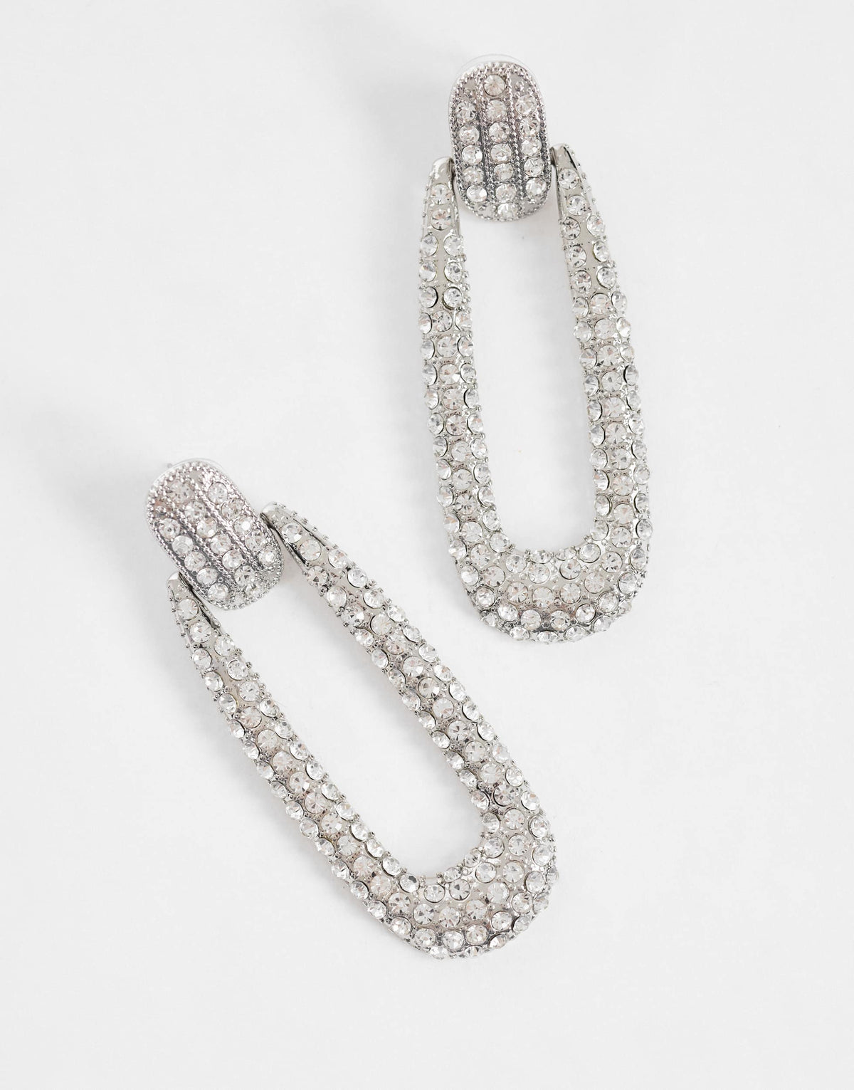 Topshop Finnley embellished earring in silver