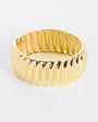 Topshop Blossom chunky bangle in gold