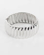 Topshop Blossom chunky bangle in silver