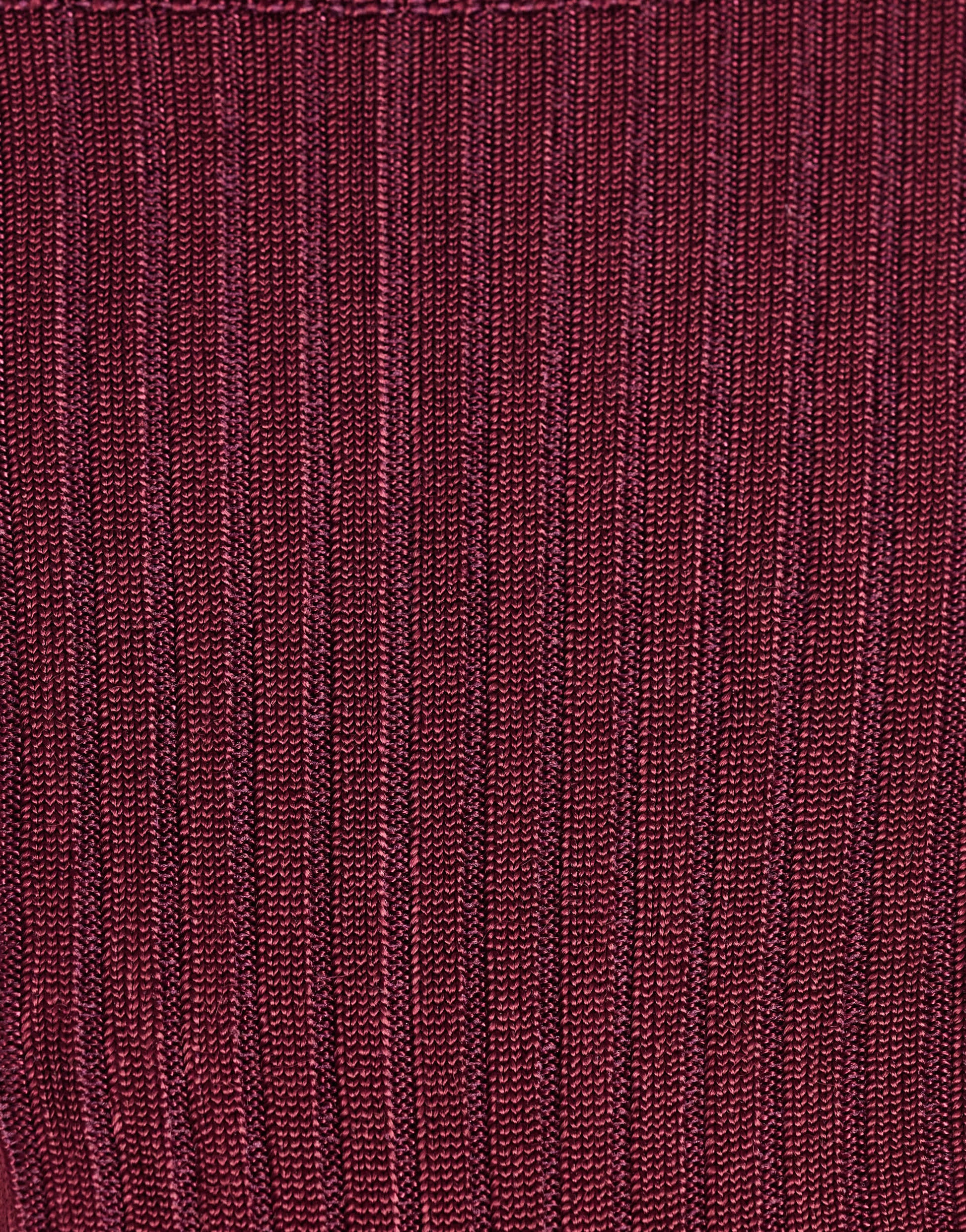Topshop Lillie ribbed socks in burgundy