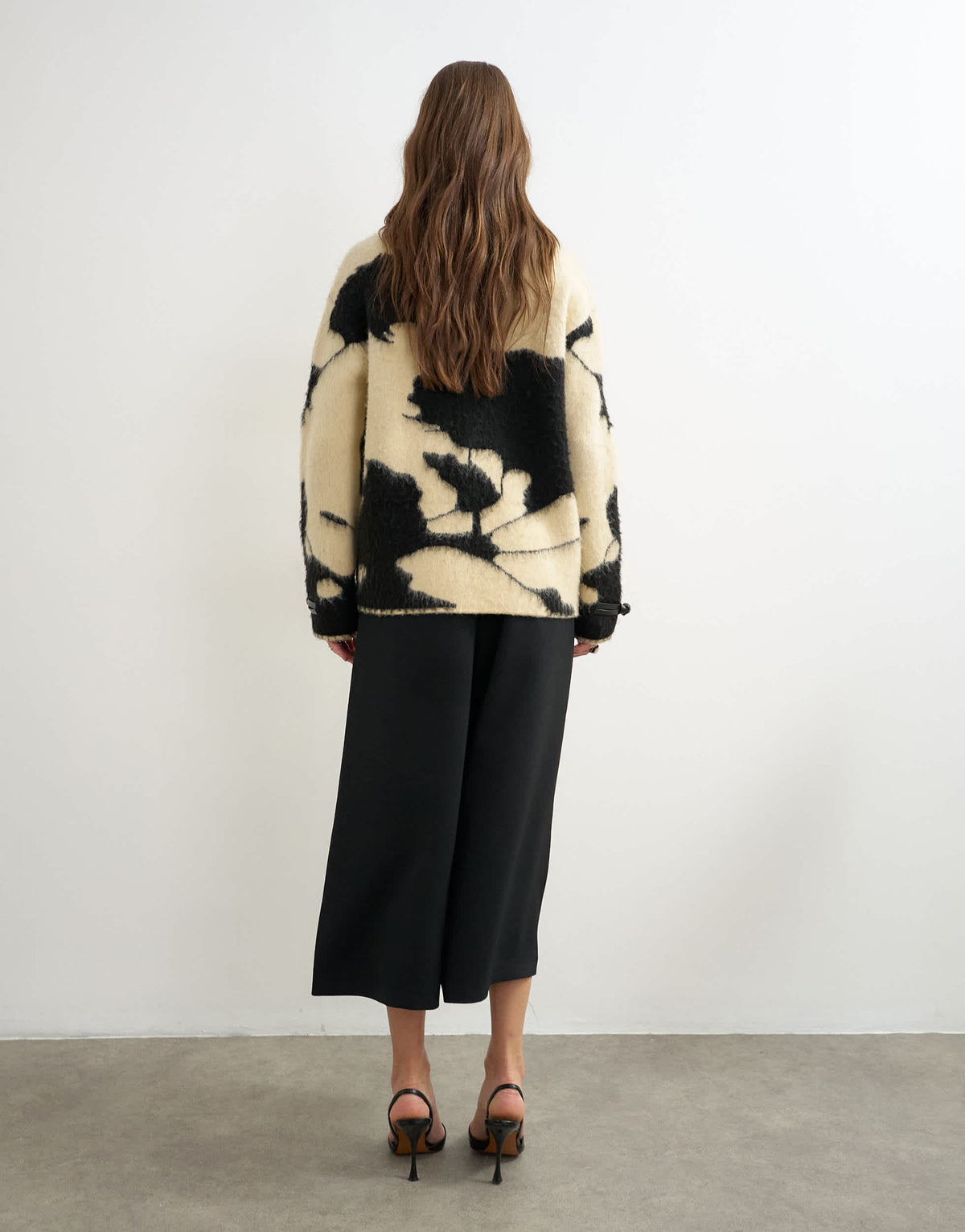 Topshop tailored culotte in black