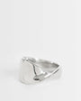 Topshop Rylee waterproof stainless steel twisted ring in silver