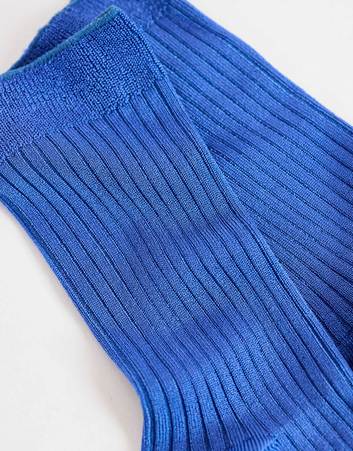 Topshop Lillie ribbed socks in cobalt