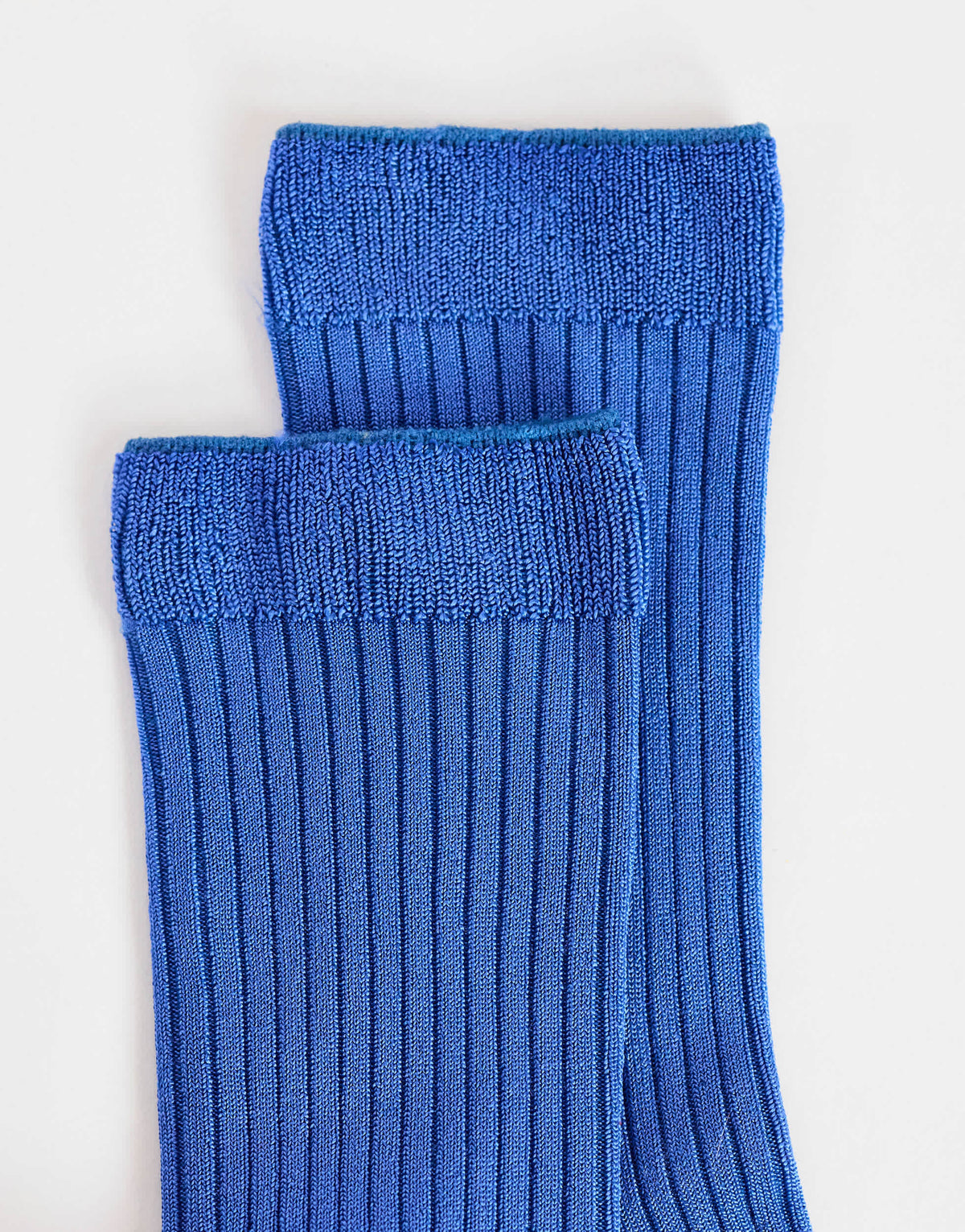 Topshop Lillie ribbed socks in cobalt