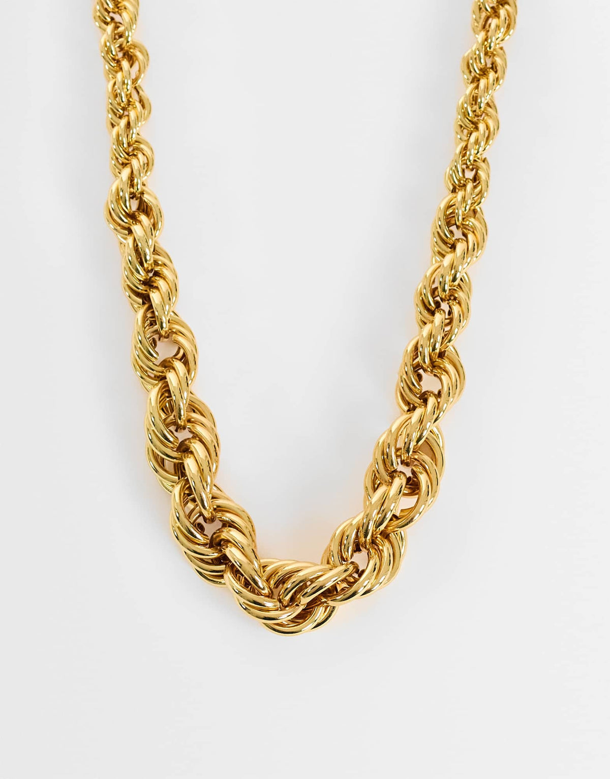 Topshop Mia twist necklace in gold