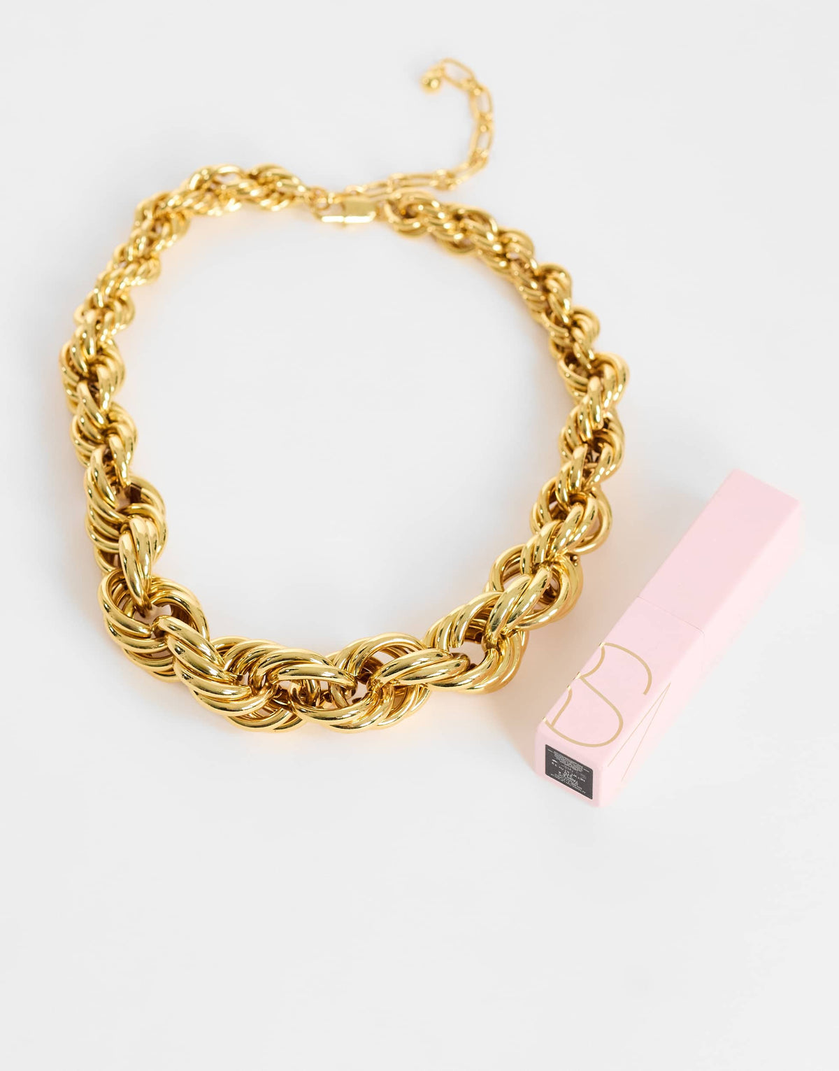 Topshop Mia twist necklace in gold
