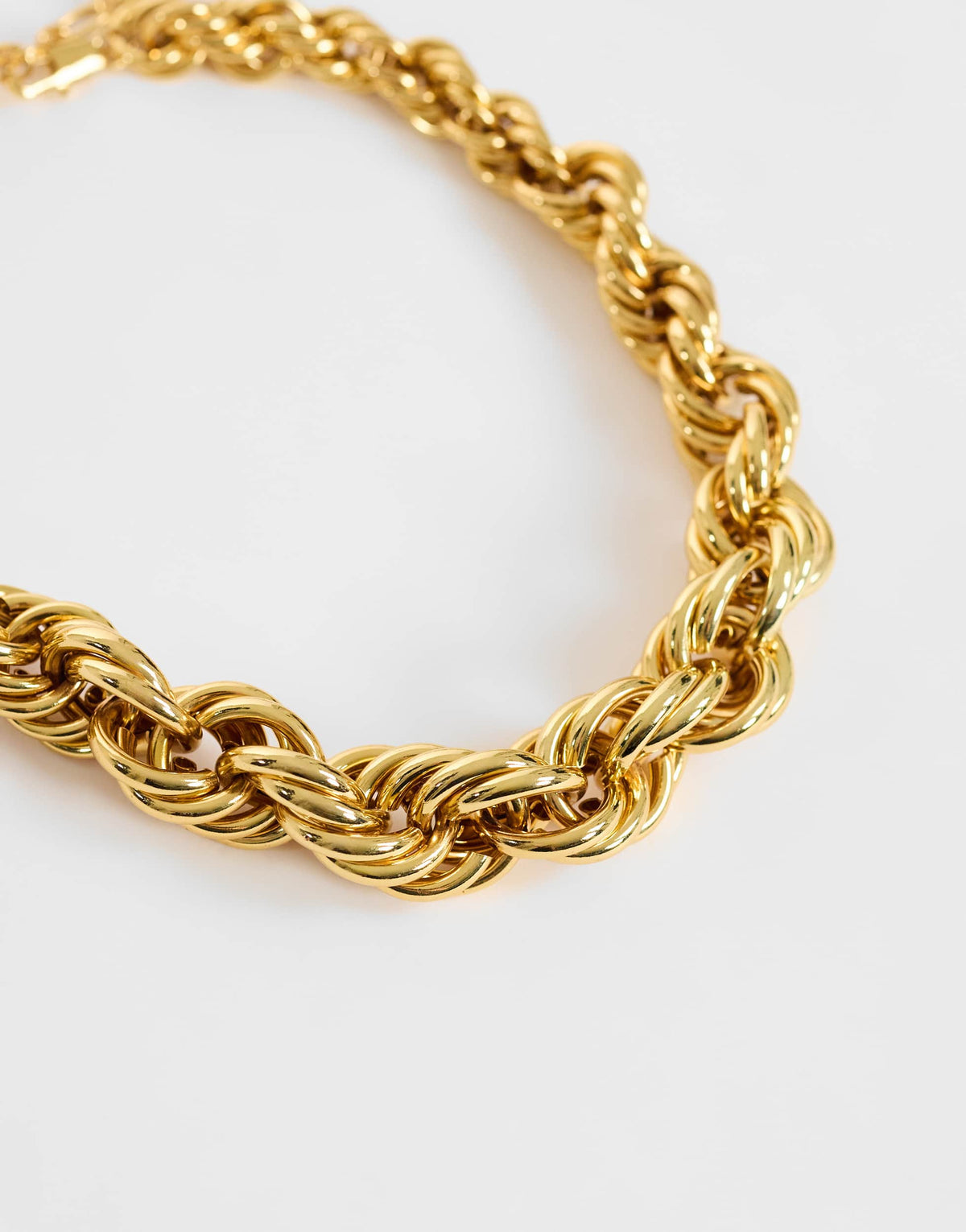 Topshop Mia twist necklace in gold