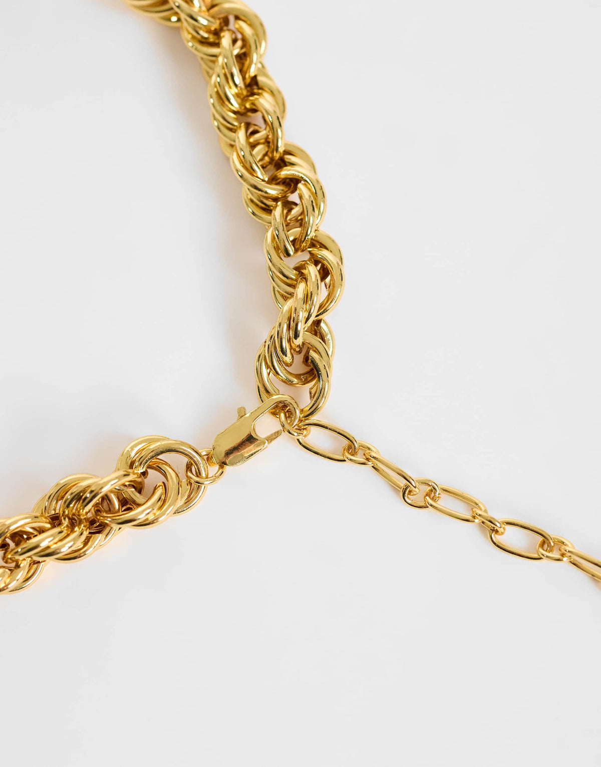 Topshop Mia twist necklace in gold