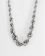 Topshop Mia twist necklace in silver