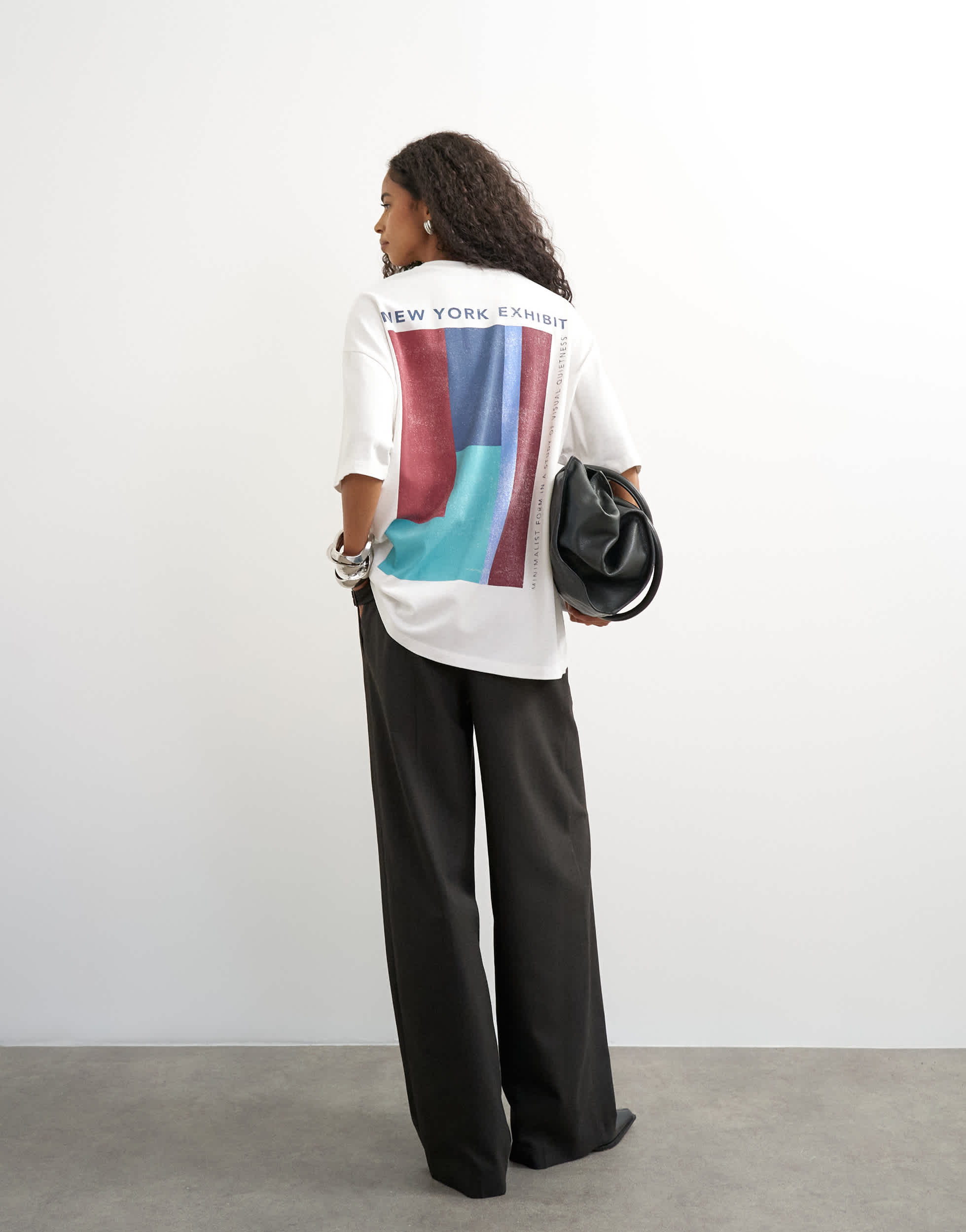 Topshop 'New York Edition' graphic t-shirt in ecru