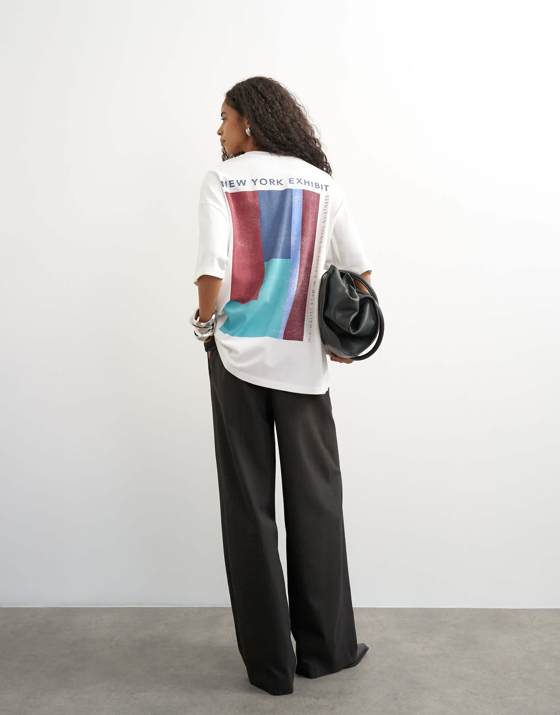 Topshop 'New York Edition' graphic t-shirt in ecru