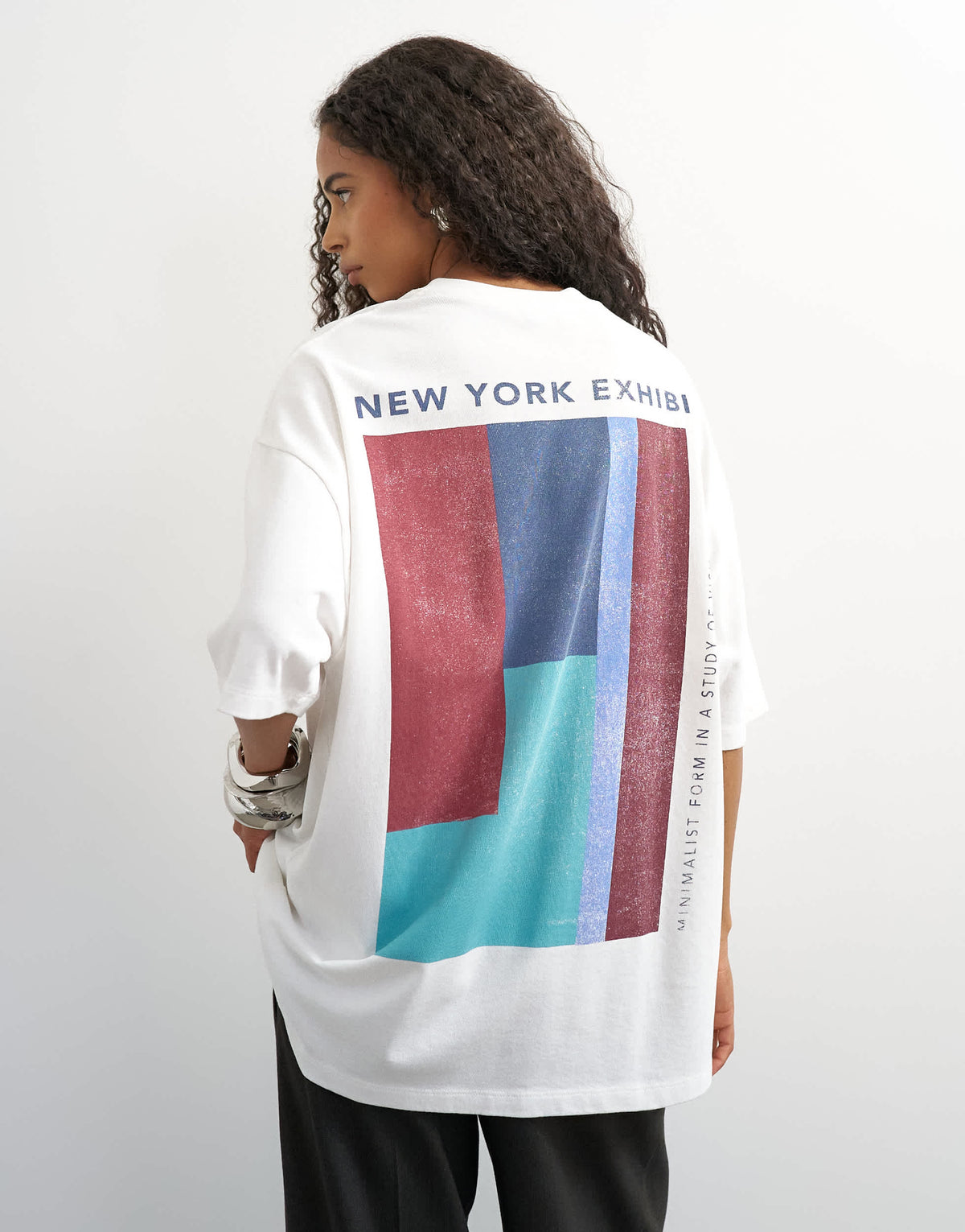 Topshop 'New York Edition' graphic t-shirt in ecru