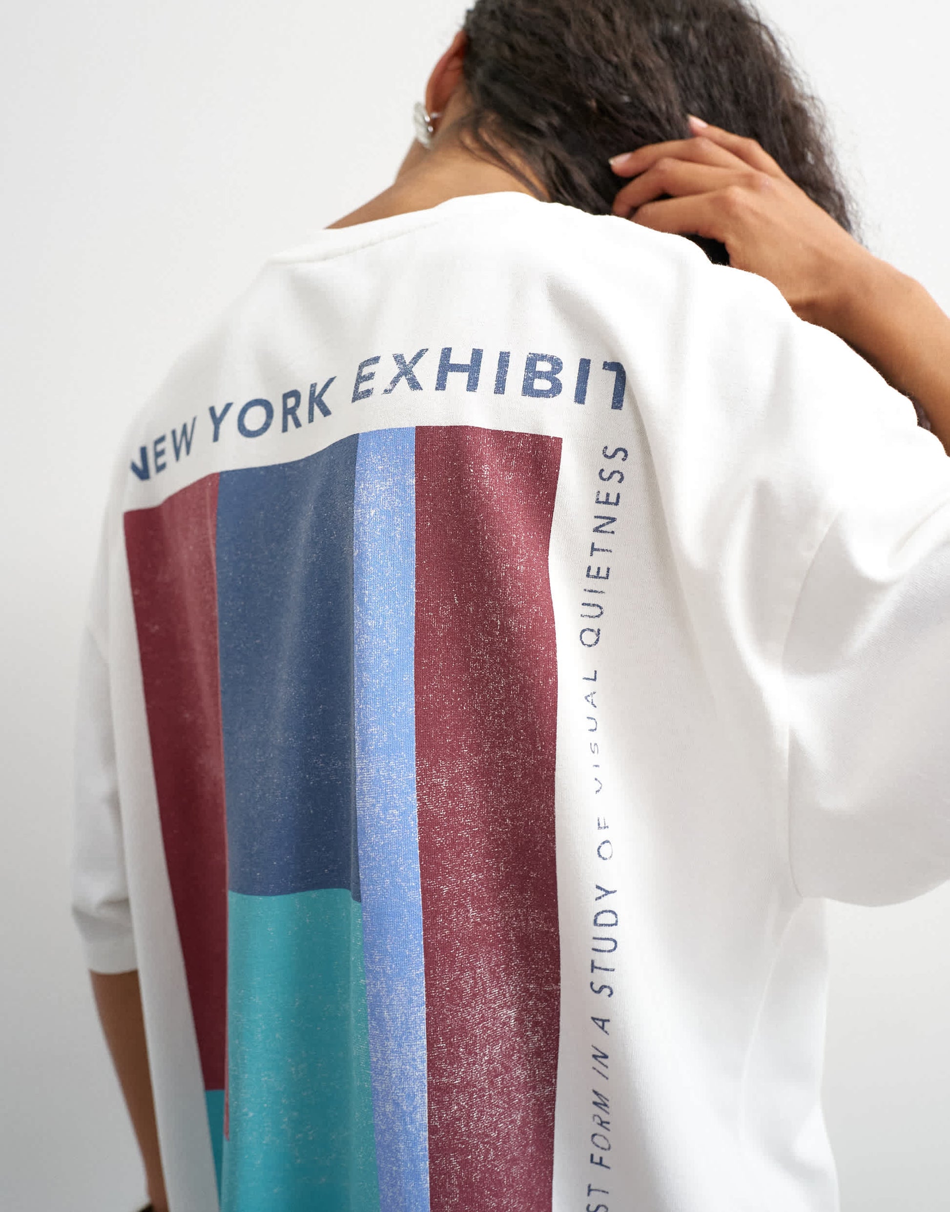 Topshop 'New York Edition' graphic t-shirt in ecru