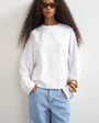 Topshop curve hem raglan sleeve skater t-shirt in white
