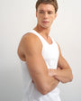Topman rib vest in white