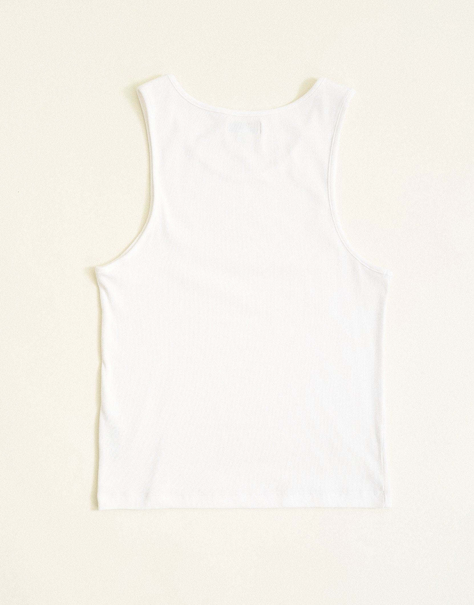 Topman rib vest in white