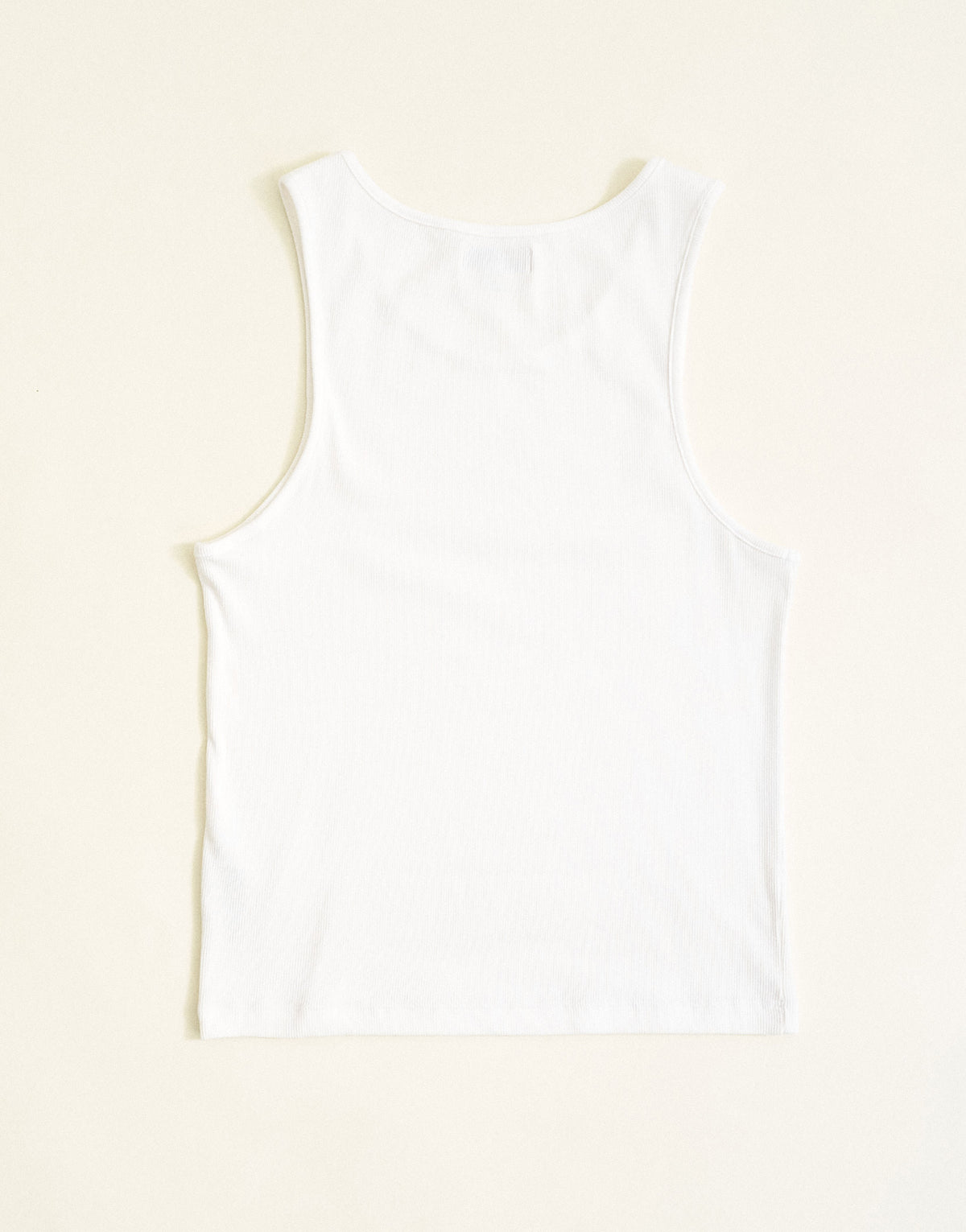 Topman rib vest in white