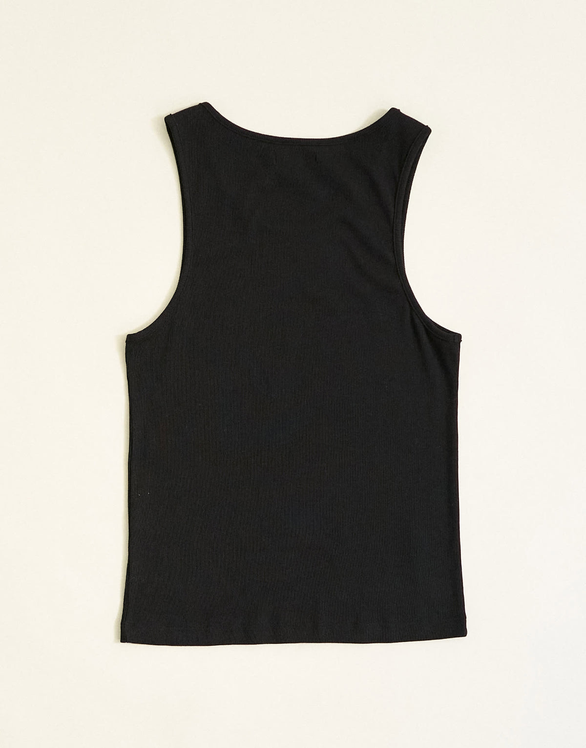 Topman rib vest in black