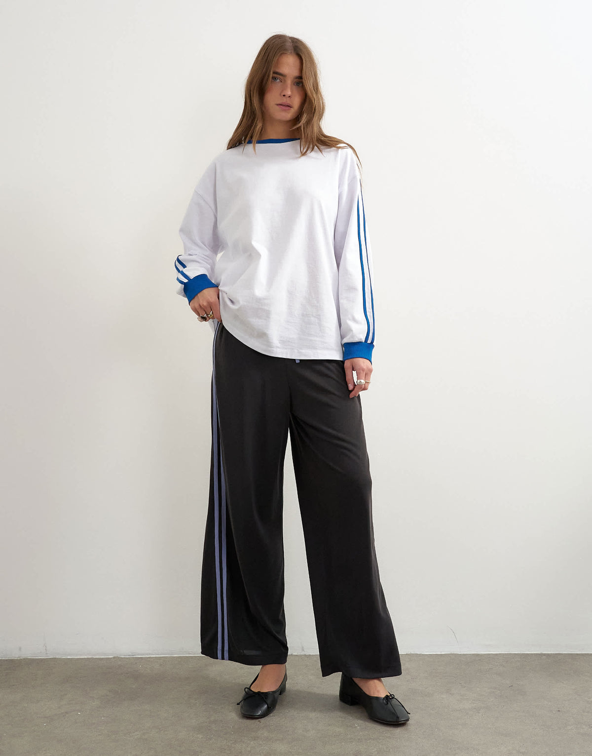 Topshop cupro cropped sporty jogger in black