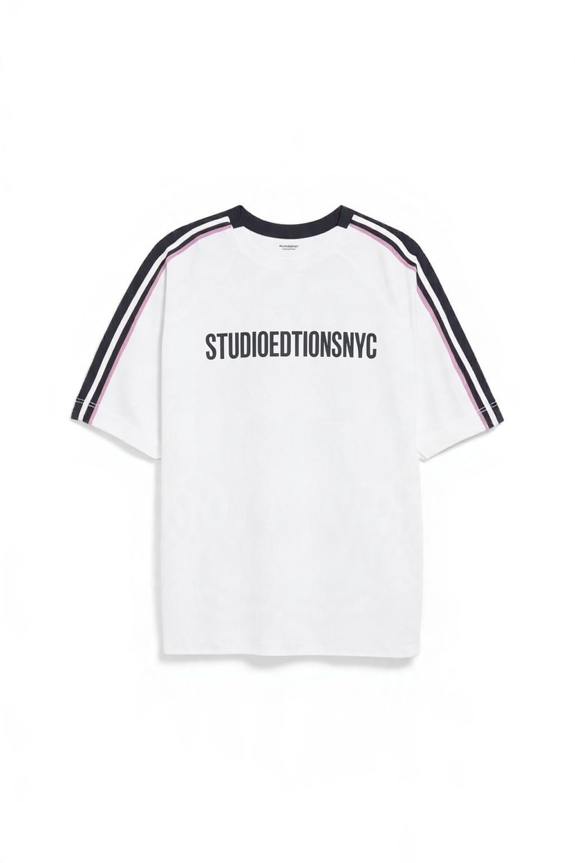 Topshop sheer slub graphic t-shirt in ecru