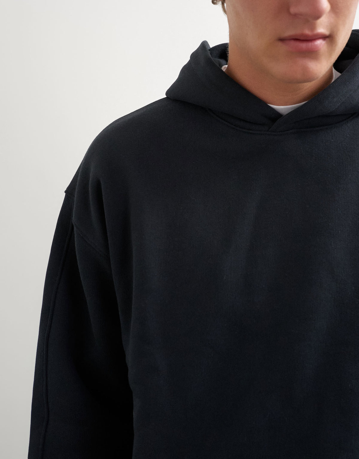 Topman relaxed fit heavyweight hoodie in black