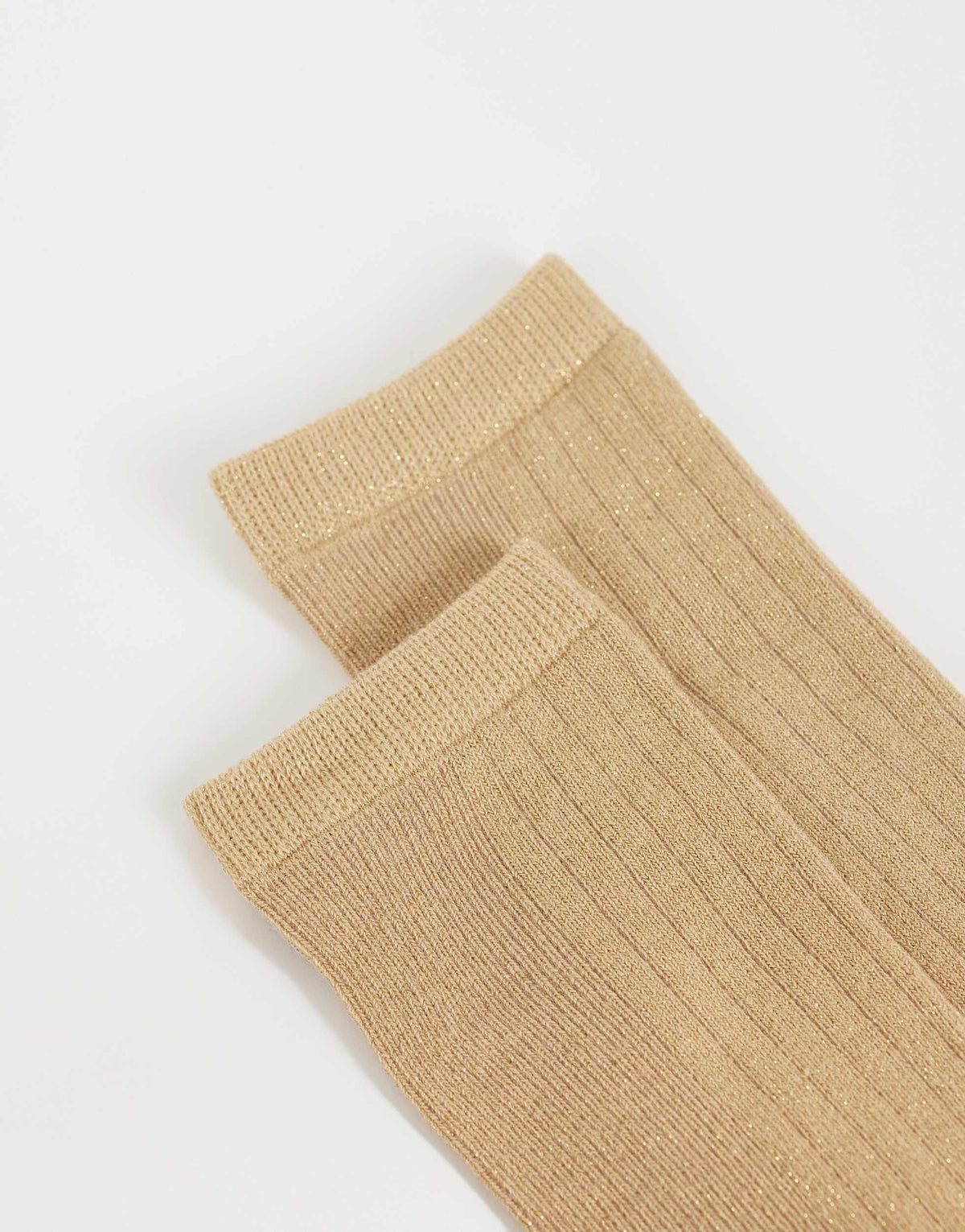 Topshop glitter socks in gold