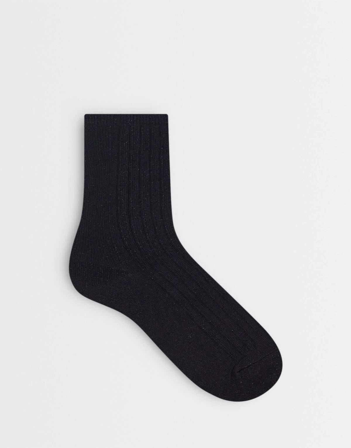 Topshop glitter socks in black