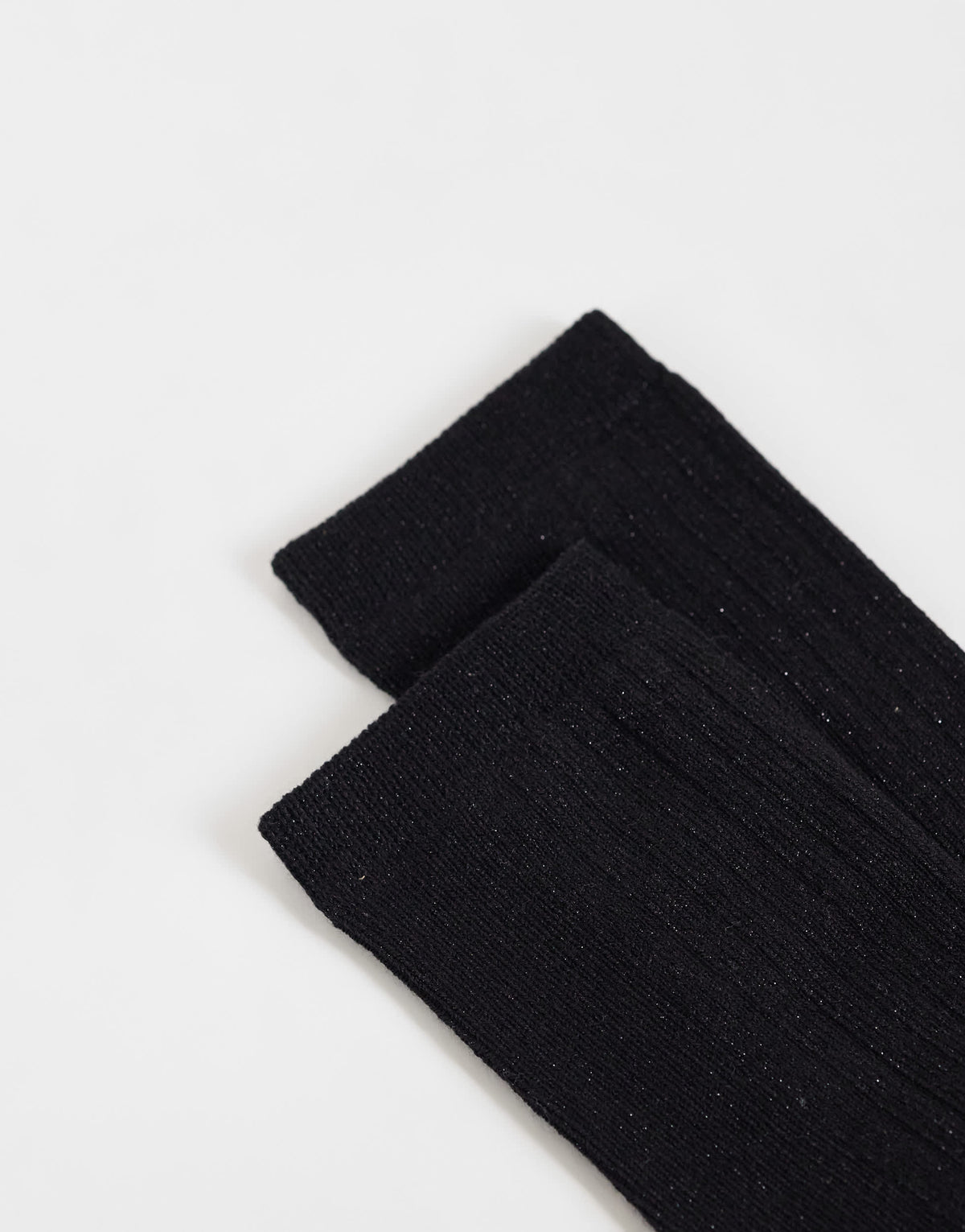 Topshop glitter socks in black