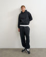 Topman heavyweight baggy fit cuffed jogger in black