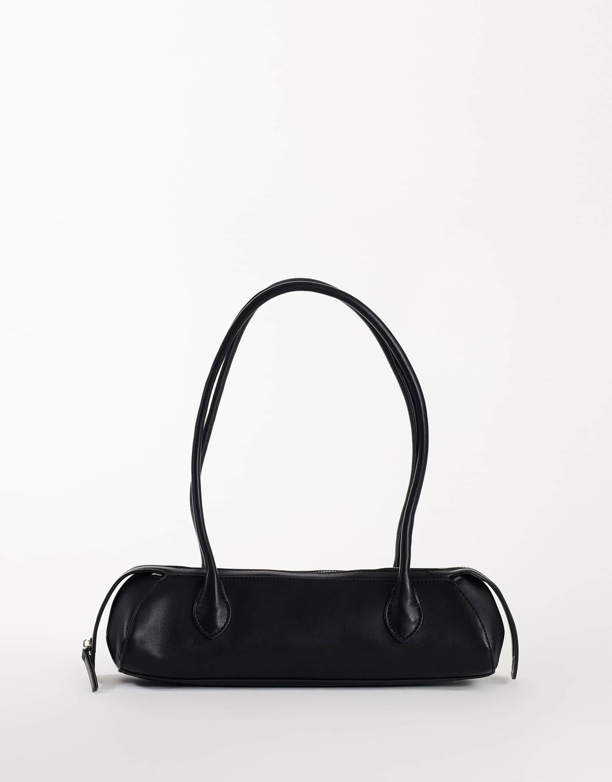 Topshop Skylar medium elongated bowler bag in black