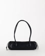 Topshop Skylar medium elongated bowler bag in black