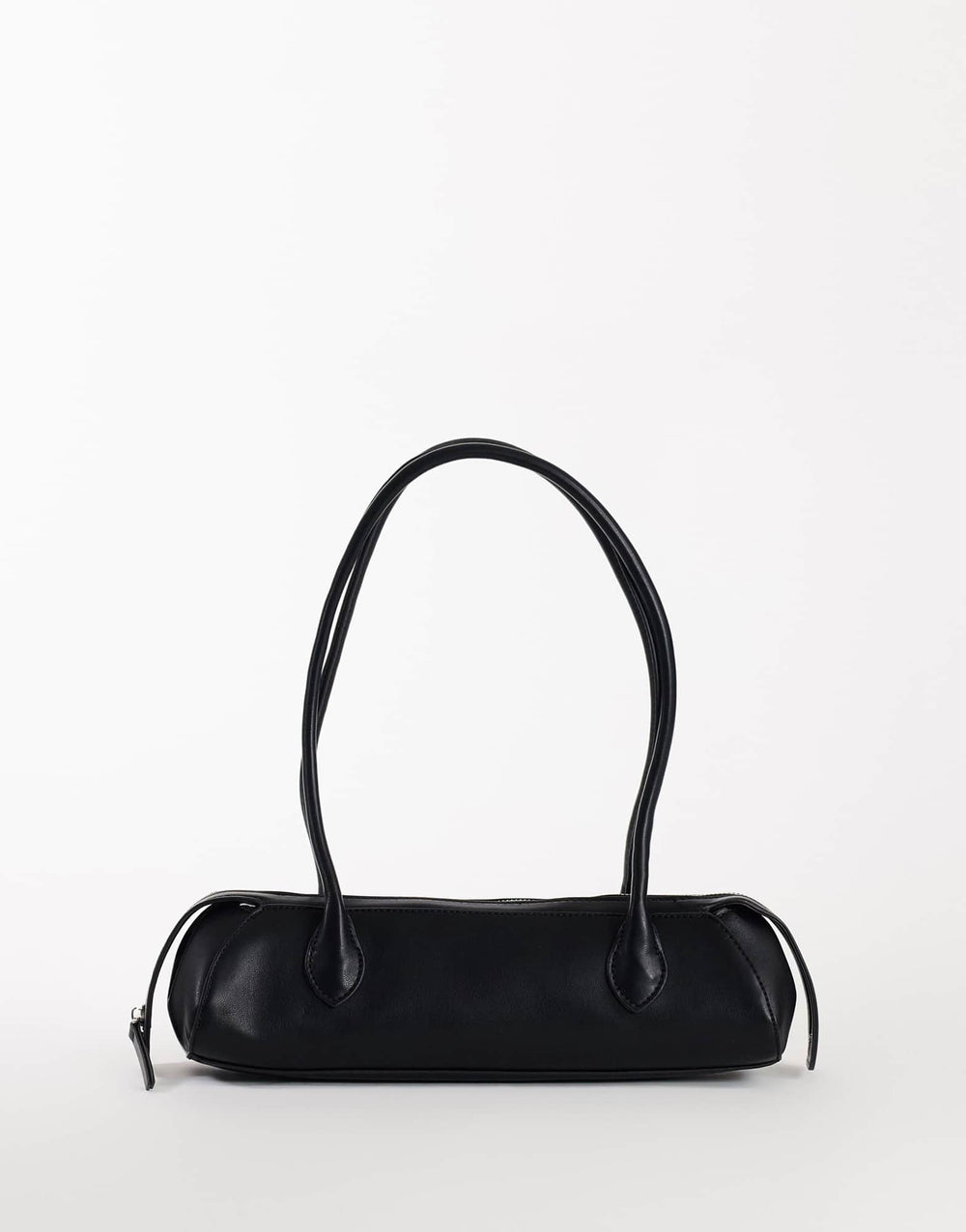 Topshop Skylar medium elongated bowler bag in black